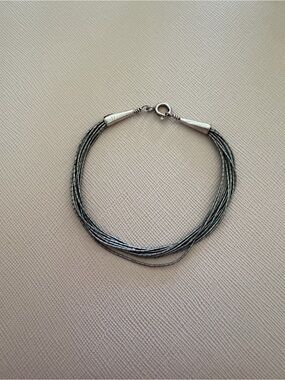 Vintage Southwest Native American Liquid Silver Waterfall Bracelet